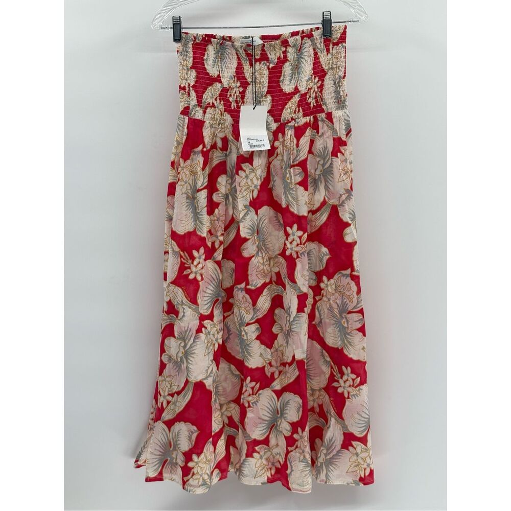 Roseanna 5 Rue Froissart Paris Midi‎ Skirt Women Medium Red Floral Tropical New